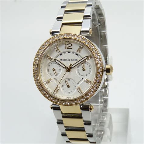 michael kors uhr damen bicolor|michael kors watches macy's.